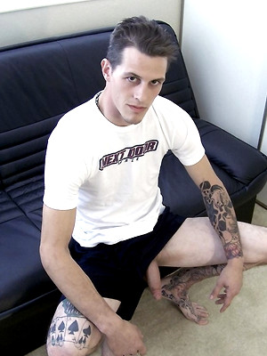 Gay porn pics Hot amateur Dan jacking off