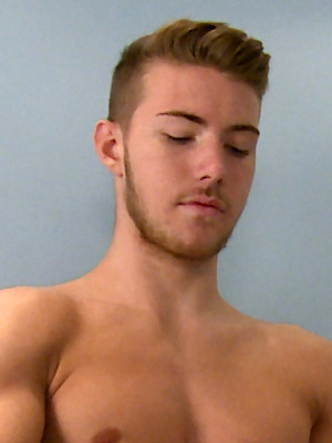 Hot gay sex pics with Hung Footballer George Shows his Ripped Body, Huge Cock & Shoots a Mile!