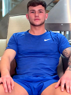 Free gay xxx pics with Young Straight Gym Stud Shows off his Ripped Body & Wanks his Big Uncut Cock & Cums!