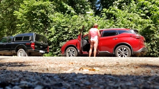 Free gay sex with Huzzbearz Caught no Pants in Parking Lot