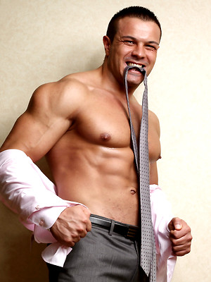 Free gay porn pics with Mr. Joro Welsh, Sr. VP of Suited Muscles, Inc.