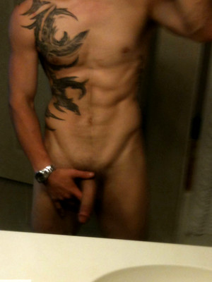 Gay sex pics with Kristopher plays with his dick