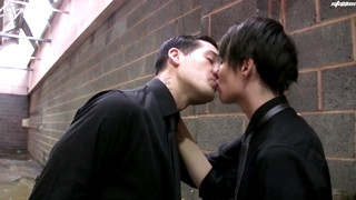Gay porn video Brit twink gets grabbed and fucked - what's more he loves it!