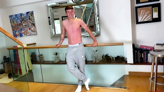Free gay sex with Young Straight & Lean Troy's 1st Manhandling & his Uncut Cock is Rock Solid!