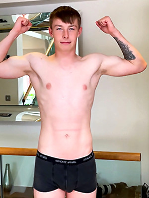 Gay boys pics - Young Slim & Lean Lad Wanks his Monster Thick Uncut Cock & Cums Bucket Loads!