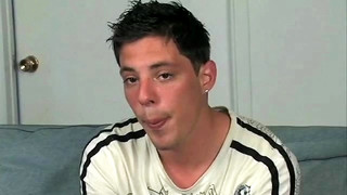 Gay porn video Skinny boy Sascha Vistos plays with his  big uncut dick