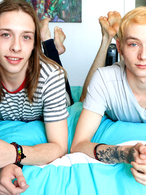 Hot twinks porn pics - Jamie Satin & Justin Stone. Long-Haired Lover Rams That Butt