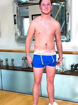 Twinks xxx pics - Young Straight Electrician Wanks his Rock Hard Uncut Cock & Cums Using his Tools!