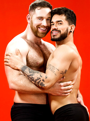 Gay sex pics with Handsome Latino Pietro Duarte rides his booty on Jonas Jackson's dick