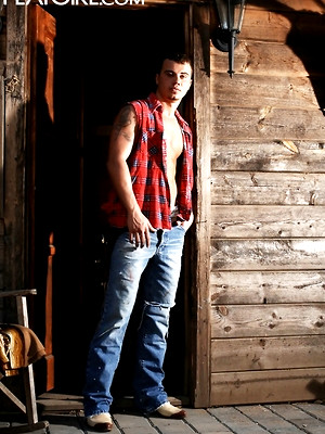 Gay sex pics with Nick stripping