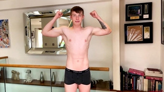 Gay Solo porn video Young Slim & Lean Lad Wanks his Monster Thick Uncut Cock & Cums Bucket Loads!
