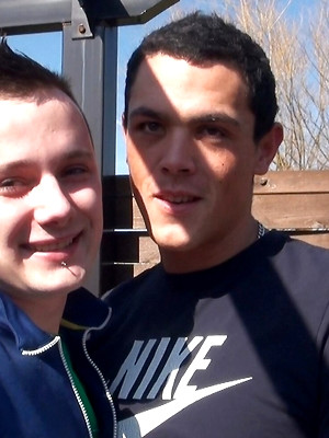 Free gay xxx pics with Twinks Greg Centuri & Theo Sartera engage in rough gay outdoor sex action