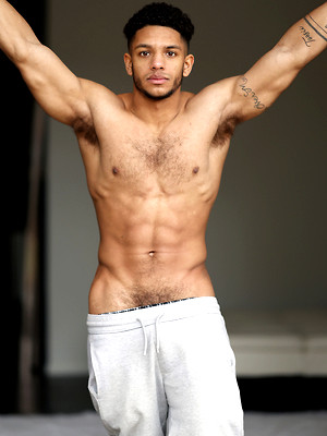 Gay sex pics with Arturo Torres Milks His Cock On The Couch