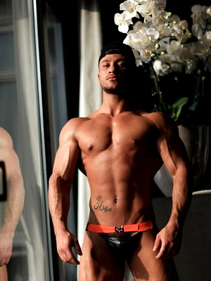 Hot gay album pics big hunk near window