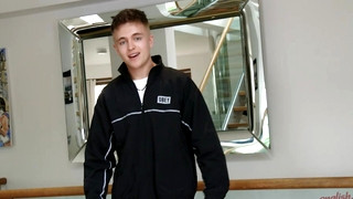 Gay porn video Young & Handsome Harrison Wanks his Uncut Cock & Shoots his Load Everywhere!