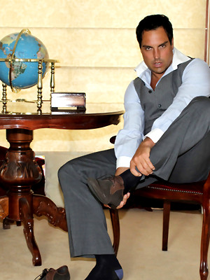 XXX gay photos of It doesnt take long for Marcello to pull his big dick out and have some fun