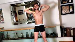 XXX Gay clips contains Young Toned Footballer Wanks his Hard Uncut Cock & Squirts a Load of Cum Everywhere!