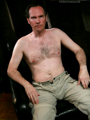 XXX gay photos of Hairy mature dude Mike Angel