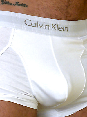 Gay pics of Straight Hairy Travis Shows off His Muscular & Ripped Body & Ultra Hard Uncut Cock!