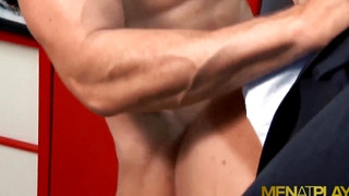 XXX Gay clips contains MENATPLAY Hunk in Suit Logan Moore Logan Moore Anal Fucked