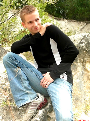 XXX gay photos of Sexy horny Twink posing in panties