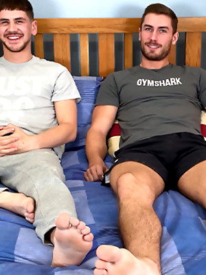 Gay porn pics Young Stud Dominic Fucks Uncut Muscular Hunk Craig & Both Lads Fire Big Loads of Cum!