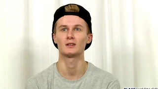 Free gay porn video Nervous Student Jacob Gets Off - Jacob Riley