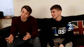 Gay porn video Straight Lads Finn & Dominic Wank Each Other's Big Uncut Cocks & Shoot their Loads!