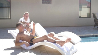 Gay Oiled porn video Pool Boy