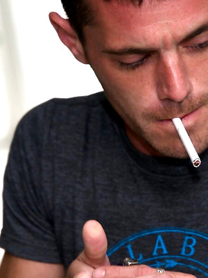 Gay sex pics with Brett Bradley strokes dick