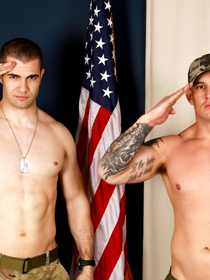 Hot gay sex pics with Kyler Makes Brock His Soldier