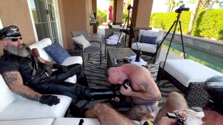 Gay Daddies porn video Kicking back with a Buddy and a Pipe sure is Fun