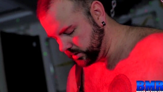 Check new gay sex scene with Bottom Stud Atlas Grant Chained before Bareback