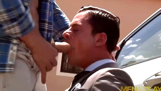 XXX Gay clips contains MENATPLAY well Suited Rex Cameron Anal Fucked by DATO Foland
