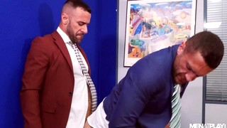 Free gay sex with The Boss and The Intern