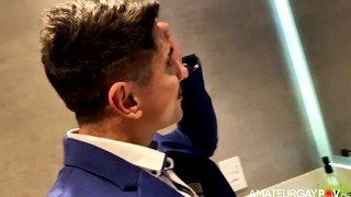 Gay  porn video Late For Work