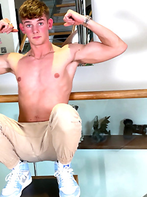 Gay sex pics with Young Straight Rugby Stud's 1st Manhandling & Spanking & his Uncut Rocket Cock Fires a Big Load!