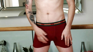 XXX Gay clips contains Straight Rugby Player Patrick Wanks his Uncut Cock & Pumps his Ass with a Dildo & Cums Loads!