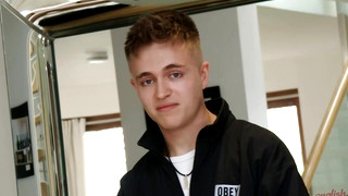 Free gay porn video Young & Handsome Harrison Wanks his Uncut Cock & Shoots his Load Everywhere!