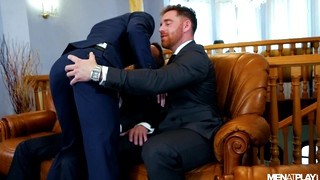 Free gay sex with Suited Hustler