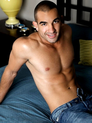 Gay porn pics Anthony gets off jerking his cock