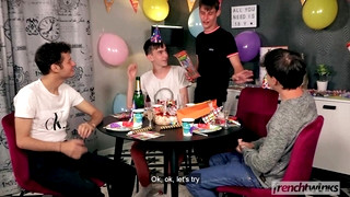 Gay Party porn video Flashback Corentin's 18 Birthday