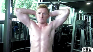 Free gay porn video Cum Everywhere! Cute Muscle Ginger Shoots Big Load