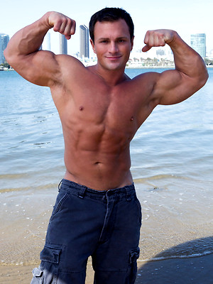 Hot gay sex pics with Brunette stud Rene