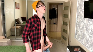Free gay porn video Str8 Hung Hipster Cum on Daddy Face /big Dick (23cm) /uncut /big Load /young