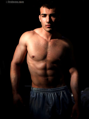 Hot gay sex pics with Hot muscled boy Otto shows his rod
