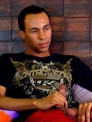 Free gay porn pics with Santiago - casting couch