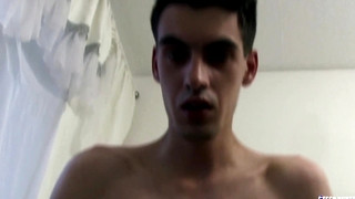 Gay porn video Czech Hunter 473 - Dark Haired Skinny Dude Exepriences Anal for the first Time