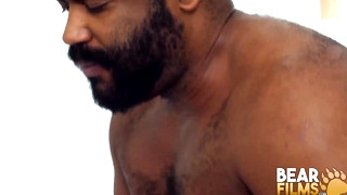 Gay porn video Black Bear Emmett Frost Barebacks Gay Peter Pucker