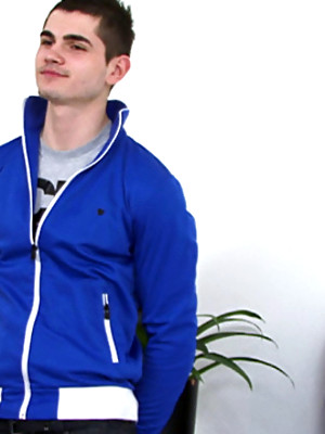 Gay porn pics Athletic Young Pup George Shows off his Pumped up Body and Hard Uncut One!